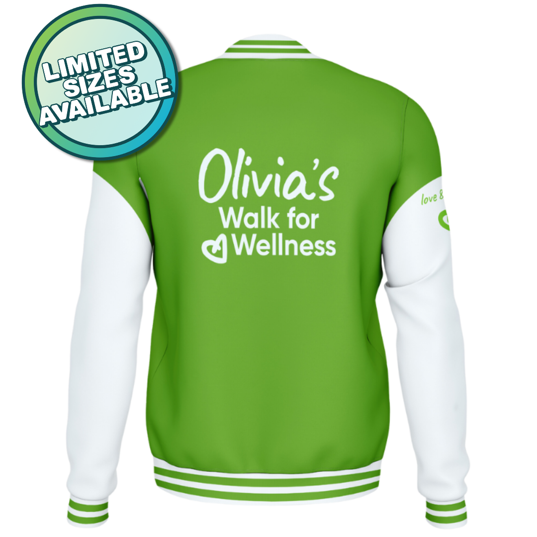 Olivia's Walk for Wellness 10th Anniversary Bomber Jacket