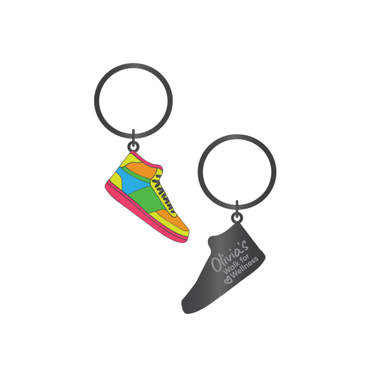 "Let's Get Physical" Shoe Keyring